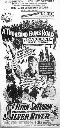 Oakland Theatre - Old Ad (newer photo)